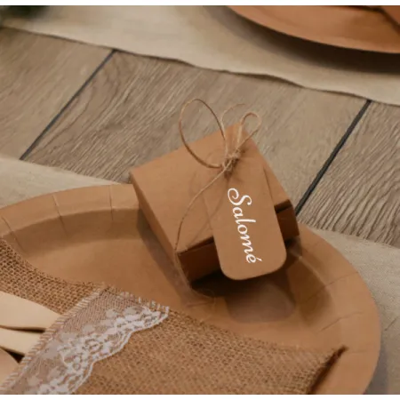 Boite Carré Kraft (*10)