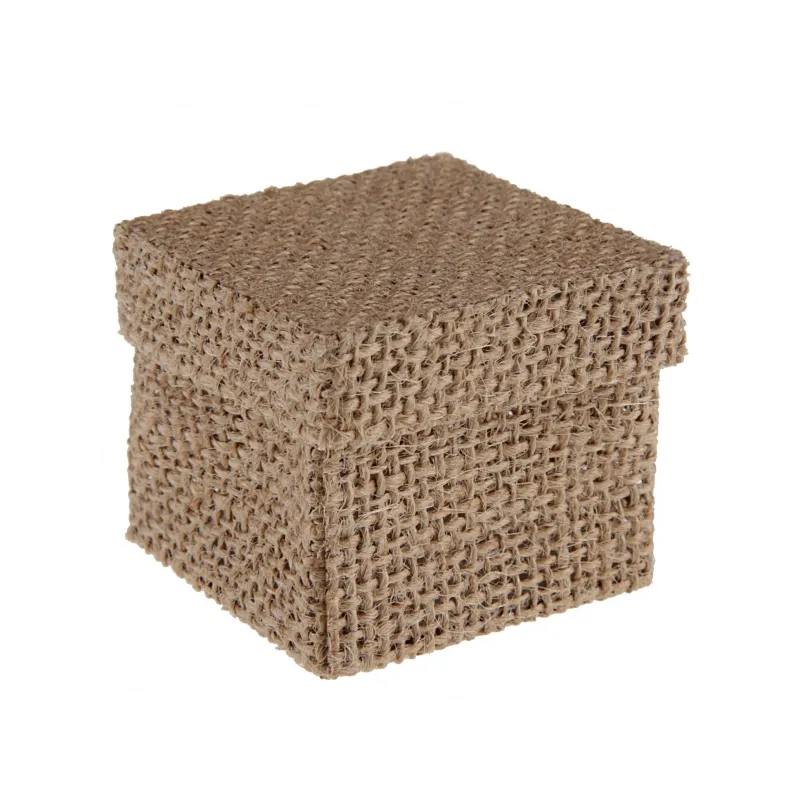 Boite Carré Jute