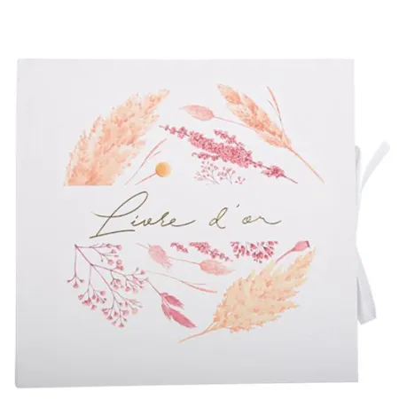 Livre d'or Fleurs sauvage Coloré