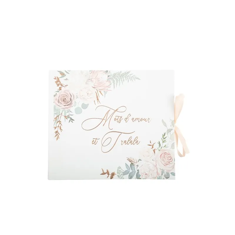 Livre d'or Pivoine et Rose
