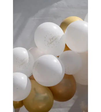 Arche de ballons Joyeux Anniversaire