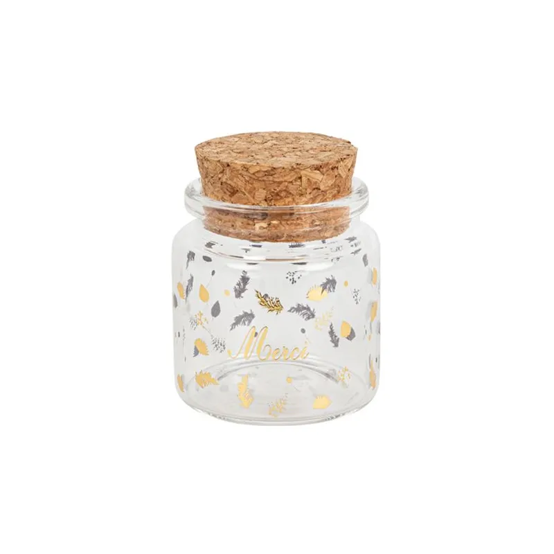 Fiole en verre "Merci"