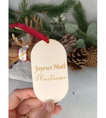Boule Ovale "Joyeux Noël"