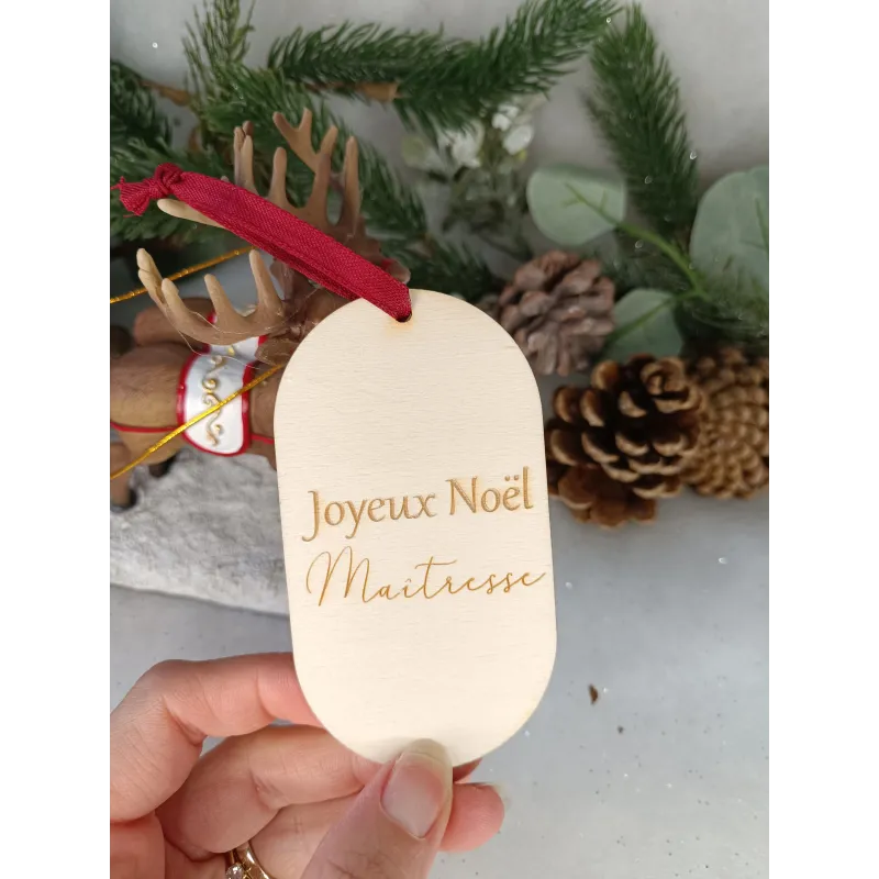 Boule Ovale "Joyeux Noël"