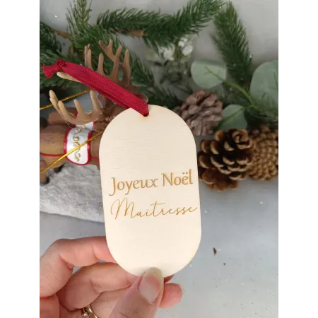 Boule Ovale "Joyeux Noël"