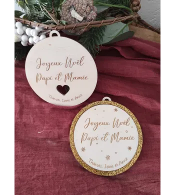 Boule de noel contour plexi