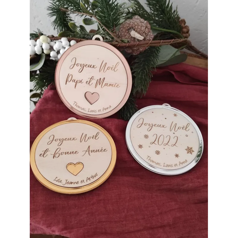 Boule de noel contour plexi