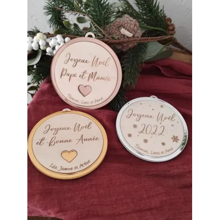 Boule de noel contour plexi