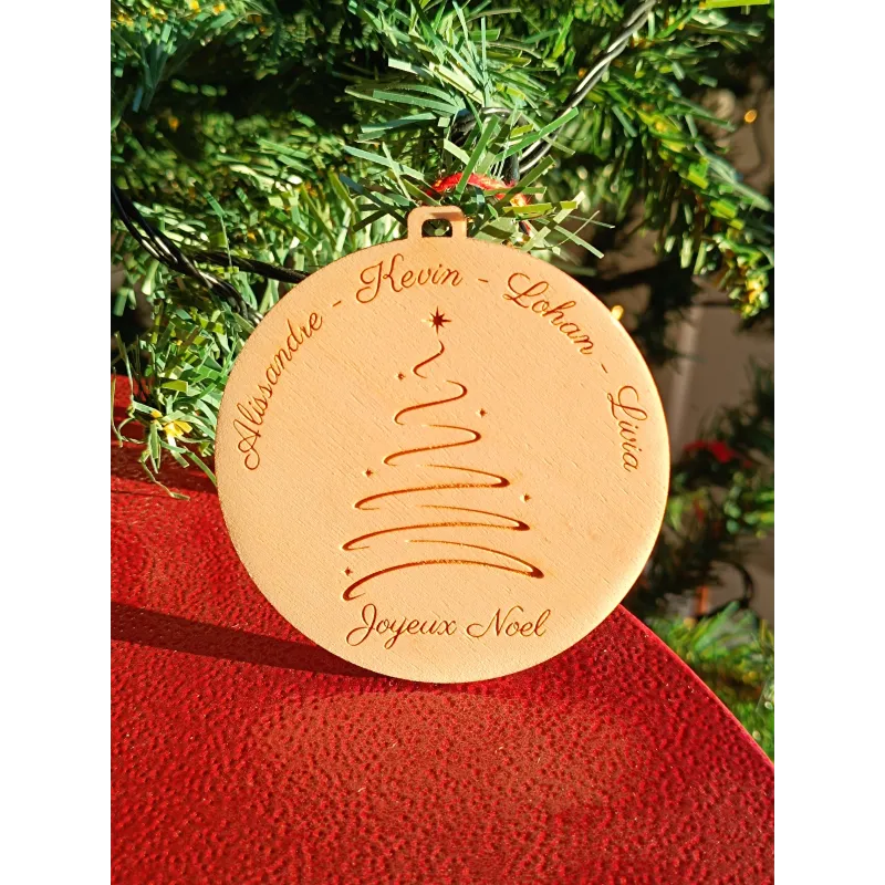 Boule silhouette Sapin