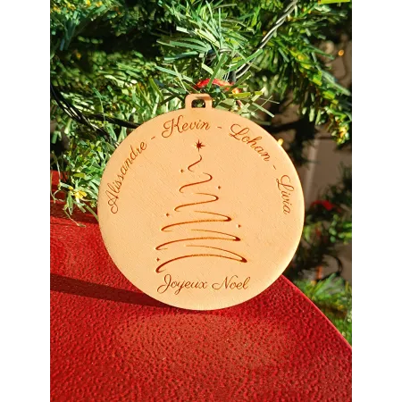 Boule silhouette Sapin