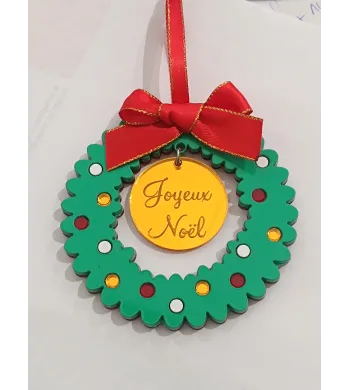 Boule couronne de Noël