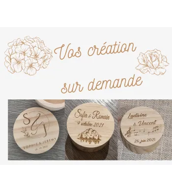 Boite alliances Bois ronde