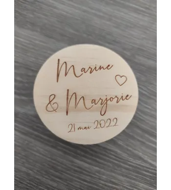 Boite alliances Bois ronde