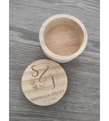 Boite alliances Bois ronde