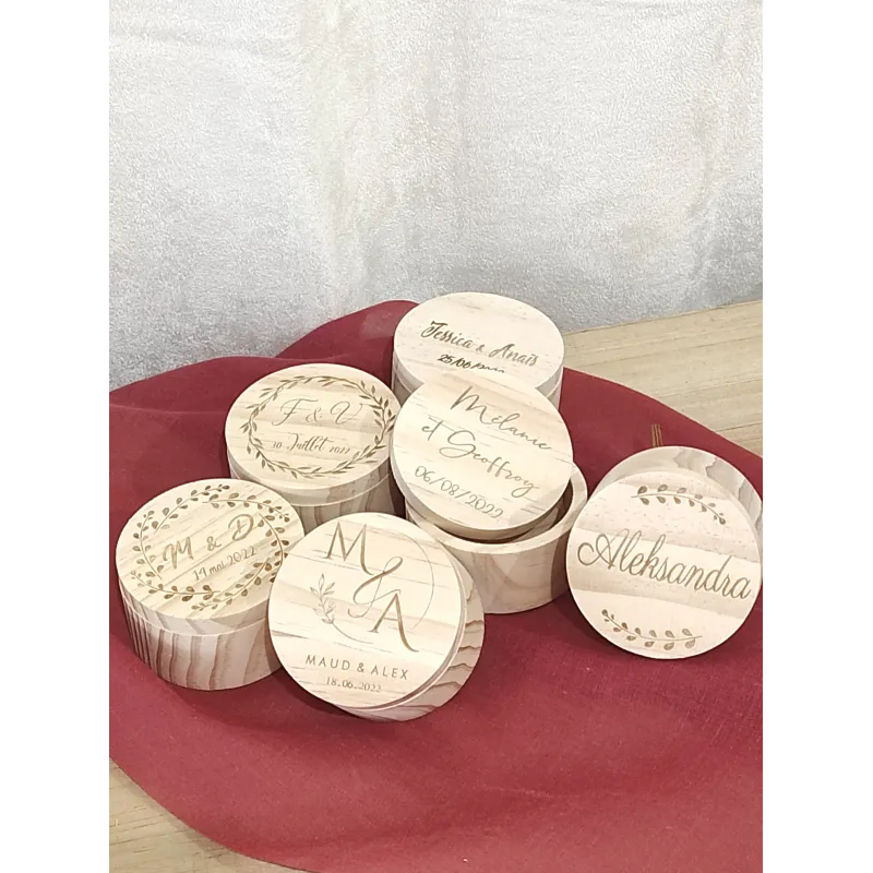 Boite alliances Bois ronde