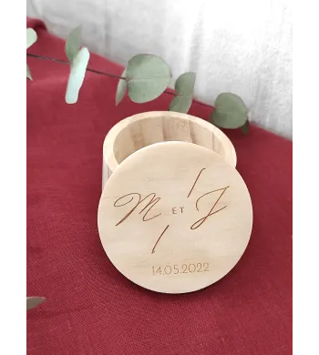Boite alliances Bois ronde