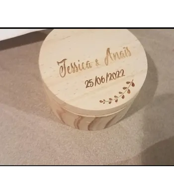 Boite alliances Bois ronde