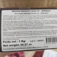 BA – dragées chocolat bordeaux
