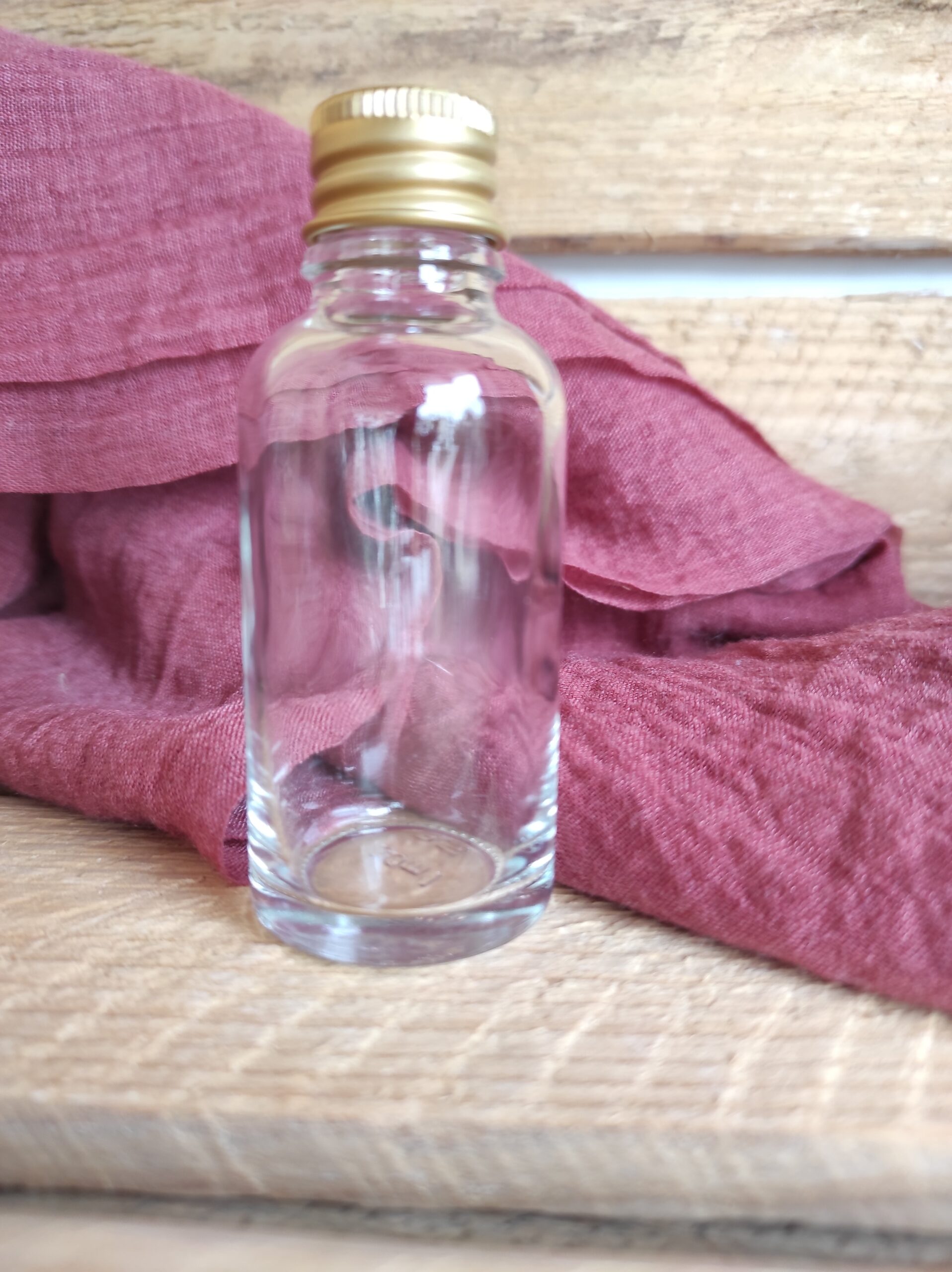 Fiole en verre avec bouchon en liège Pour La Vie doré 4,5 x 6 cm -  Vegaooparty